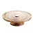 PRATO P/BOLO CRISTAL ÂMBAR C/PÉ AÇO QUEEN ROSE 32cm - Imagem 3