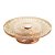 PRATO P/BOLO CRISTAL ÂMBAR C/PÉ AÇO QUEEN ROSE 32cm - Imagem 1