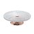 PRATO P/BOLO CRISTAL C/PÉ AÇO QUEEN ROSE 32cm - Imagem 1