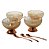 CJ 4 BOWLS VIDRO ÂMBAR C/4 COLHERES P/SOBREMESA QUEEN ROSE - Imagem 2