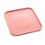 CJ 2 TRAVESSAS PORCELANA NÓRDICA ROSA MATT 25x25x2cm - Imagem 8