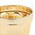 CJ 6 TAÇAS VIDRO P/ÁGUA CURVES DOURADO METALIZADO 250ml - Imagem 4