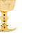 CJ 6 TAÇAS VIDRO P/ÁGUA CURVES DOURADO METALIZADO 250ml - Imagem 3