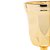 CJ 6 TAÇAS VIDRO P/ÁGUA CURVES DOURADO METALIZADO 250ml - Imagem 2