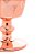 CJ 6 TAÇAS VIDRO P/ÁGUA CURVES ROSE METALIZADO 250ml - Imagem 3