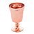 CJ 6 TAÇAS VIDRO P/ÁGUA CURVES ROSE METALIZADO 250ml - Imagem 1