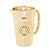 JARRA VIDRO GEOMETRIC DOURADO METALIZADO 1l - Imagem 3