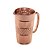JARRA VIDRO GEOMETRIC ROSE METALIZADO 1l - Imagem 1