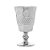 CJ 6 TAÇAS VIDRO P/ÁGUA GEOMETRIC PRATEADO METALIZADO 250ml - Imagem 2