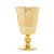 CJ 6 TAÇAS VIDRO P/ÁGUA GEOMETRIC DOURADO METALIZADO 250ml - Imagem 2
