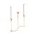 CASTIÇAL DE AÇO INOX P/3 VELAS RAVENA 31X34cm - Imagem 2