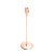 CASTIÇAL DE AÇO INOX ROSÉ RAVENA 33cm - Imagem 1