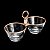 PETISQUEIRA DUPLA DE VIDRO PLANET ROSE 24X11,5X17cm - Imagem 2