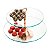 PRATO DUPLO DE VIDRO P/DOCES C/BASE ROSE MONACO 40x31cm - Imagem 3