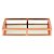 BANDEJA AÇO INOX C/ESPELHO ROSE GOLD 30x15x5cm - Imagem 1