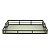 BANDEJA AÇO INOX C/ESPELHO E ALÇA PRETA 56x36x5cm - Imagem 1
