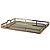 BANDEJA AÇO INOX C/ESPELHO E ALÇA ROSE GOLD 56x36x5cm - Imagem 3