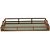 BANDEJA AÇO INOX C/ESPELHO E ALÇA ROSE GOLD 56x36x5cm - Imagem 1