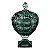 POTICHE DECORATIVO CRISTAL C/PÉ TAMPA DIAMANT VERDE 12x14cm - Imagem 2