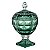 POTICHE DECORATIVO CRISTAL C/PÉ TAMPA DIAMANT VERDE 12x14cm - Imagem 4