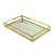 BANDEJA AÇO INOX C/ESPELHO DOURADA 41x26x5cm - Imagem 3