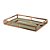 BANDEJA AÇO INOX C/ESPELHO ROSE GOLD 41x26x5cm - Imagem 3