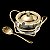 AÇUCAREIRO EM PVD DOURADO C/COLHER ITALY 13CM - Imagem 4