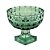 CENTRO DE MESA CRISTAL C/PÉ DIAMANT VERDE 25x22cm - Imagem 3