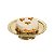 PRATO P/BOLO EM PVD DOURADO ELEGANCE 28,5CM - Imagem 3