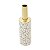 VASO DECORATIVO PORCELANA GRANILITE BRANCO/DOURADO 9x32cm - Imagem 1