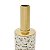 VASO DECORATIVO PORCELANA GRANILITE BRANCO/DOURADO 9x32cm - Imagem 3