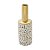 VASO DECORATIVO PORCELANA GRANILITE BRANCO/DOURADO 9x25cm - Imagem 1
