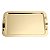 BANDEJA EM PVD DOURADO MANHATTAN 33X26CM - Imagem 1