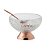 CJ 4 BOWLS VIDRO C/4 COLHERES P/SOBREMESA QUEEN ROSE - Imagem 1