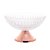 CENTRO DE MESA CRISTAL C/PÉ AÇO QUEEN ROSE 30cm - Imagem 2