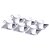 CJ 6 XÍCARAS CAFÉ PORCELANA C/PIRES AÇO INOX VENEZA 70ml - Imagem 1
