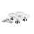 CJ 4 BOWLS VIDRO C/4 COLHERES P/SOBREMESA LYS INOX - Imagem 2