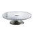 PRATO P/BOLO CRISTAL C/PÉ AÇO QUEEN INOX 32cm - Imagem 3