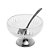 CJ 4 BOWLS VIDRO C/4 COLHERES P/SOBREMESA QUEEN INOX - Imagem 2