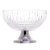 CENTRO DE MESA CRISTAL C/PÉ AÇO QUEEN INOX 25cm - Imagem 3
