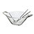 SALADEIRA C/PAR DE TALHERES NÁPOLES PRATA 30cm - Imagem 1