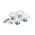 CJ 4 BOWLS VIDRO C/4 COLHERES P/SOBREMESA LYS PRATA - Imagem 1