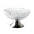 CENTRO DE MESA CRISTAL C/PÉ LYS PRATA 30cm - Imagem 3