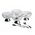 CJ 4 BOWLS VIDRO C/4 COLHERES P/SOBREMESA QUEEN PRATA - Imagem 4