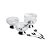 CJ 4 BOWLS VIDRO C/4 COLHERES P/SOBREMESA QUEEN PRATA - Imagem 2