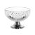 CENTRO DE MESA CRISTAL C/PÉ QUEEN PRATA 25cm - Imagem 2