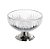 CENTRO DE MESA CRISTAL C/PÉ QUEEN PRATA 25cm - Imagem 3