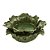 FLOR DECORATIVA CERÂMICA VERDE 16x6cm - Imagem 2