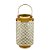 LANTERNA DECORATIVA METAL BRANCA 16x28cm - Imagem 2