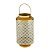 LANTERNA DECORATIVA METAL BRANCA 16x28cm - Imagem 3